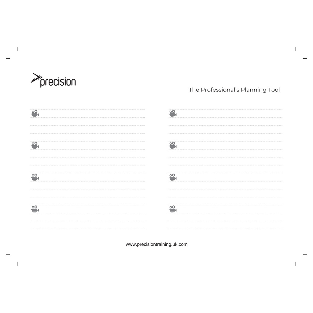 Precision A5 Football Pro-Coach Notepad (Pack 6)