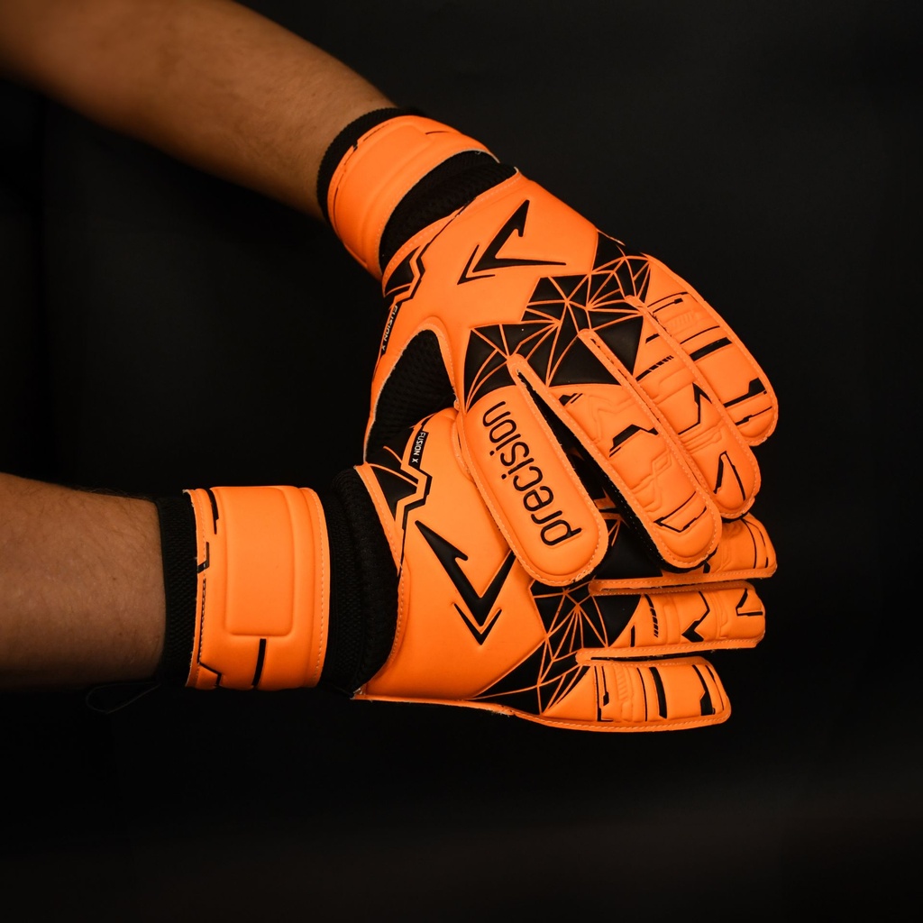 Precision Junior Fusion X Flat Cut Essential Goalkeeper Gloves