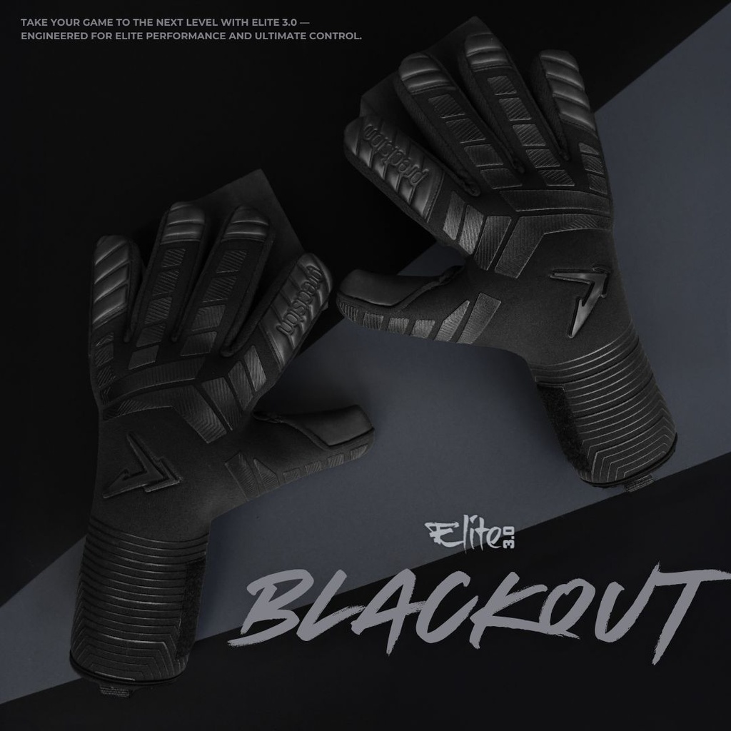 Precision Elite 3.0 Blackout Contact Junior Goalkeeper Gloves