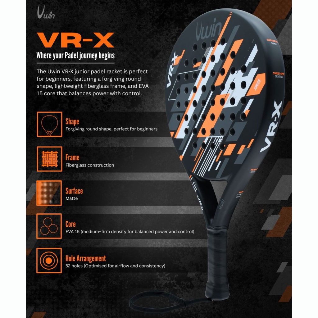 Uwin VR-X Junior Padel Racket