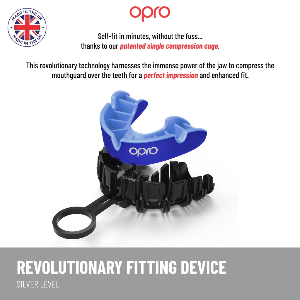 OPRO Self-Fit GEN5 Silver Jawz Mouthguard